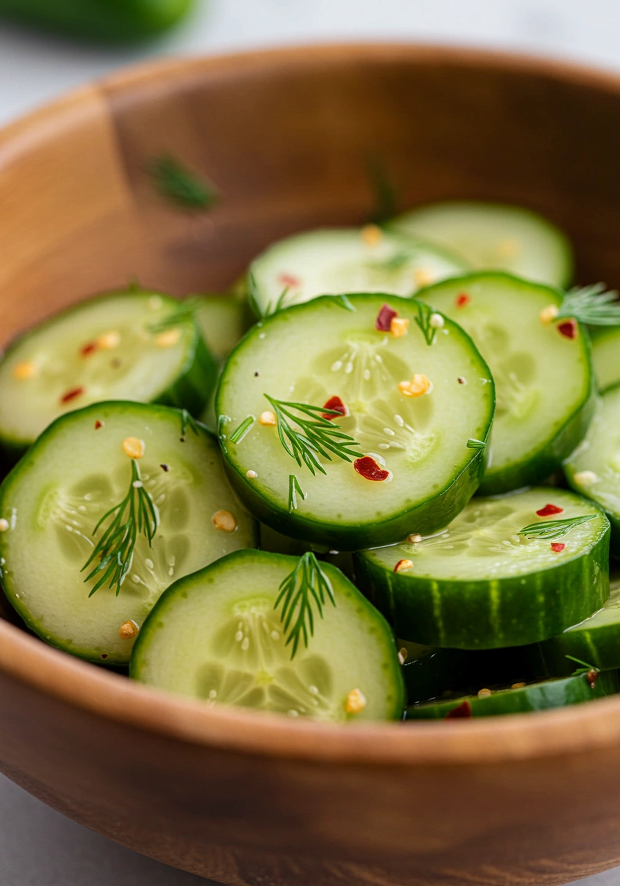 Pickle Juice Cucumber Salad